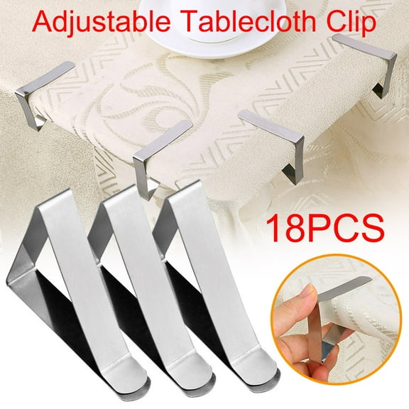 Clearance Hooks under $5 Clips 18Pack Tablecloth Table Stainless Table Clips Clamps Cloth Picnic Tools & Home Improvement