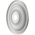 thumbnail image 4 of Ekena Millwork 22"OD x 3 1/2"ID x 1"P Cole Thermoformed PVC Ceiling Medallion (Fits Canopies up to 6"), Universal Aged Metallic Weathered Steel, 4 of 10