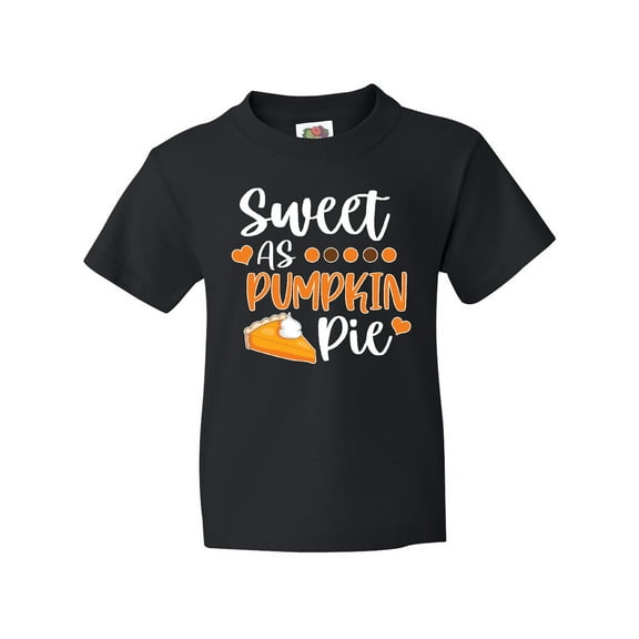 Inktastic Thanksgiving Sweet As Pumpkin Pie Youth T-Shirt