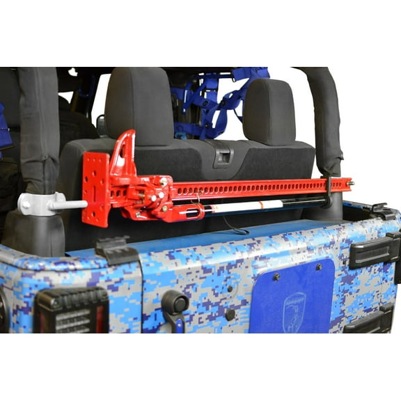 Steinjäger Recovery and Towing Wrangler JK 2007-2018 High Lift Jack Mount Roll Bar Mount, 2 Door Cloud White