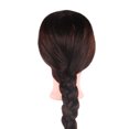 thumbnail image 3 of Cabeza de entrenamiento de peluquería, cabeza de maniquí de práctica, cabeza de maniquí de cosmetología con pelo, 3 of 8