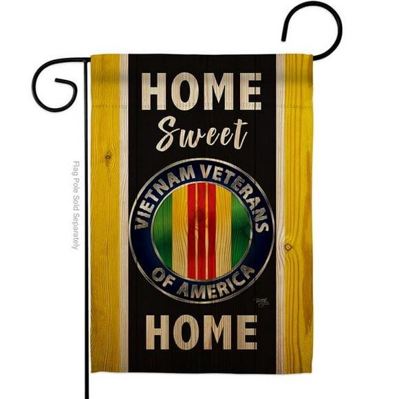 Breeze Decor G158449-BO Home Sweet Vietnam Garden Flag Armed Forces Service 13 x 18.5 in. Double-Sided Decorative Vertical Flags for House Decoration Banner Yard Gift