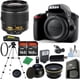thumbnail image 1 of Cámara Réflex Digital NIKON D3300 DX - Versión Internacional + Lente AF-P de 18-55 Mm + KIT de Inicio + Trípode + 2 Tarjetas SD de 16 Gb + Lector + Estuche + Gran Angular + TELE + FLASH, 1 of 1