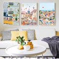 thumbnail image 4 of Póster de arte de pared de Turismo de ciudad famosa moderno, pintura de lienzo de paisaje de Turquía, Italia y Portugal, decoración del hogar para sala de estar, 4 of 4