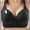 Black, variant on Ayfxijin Bras for Women No Underwire,Woman's Printing Gathered Together Large Size Daily Bra Underwear No Rims