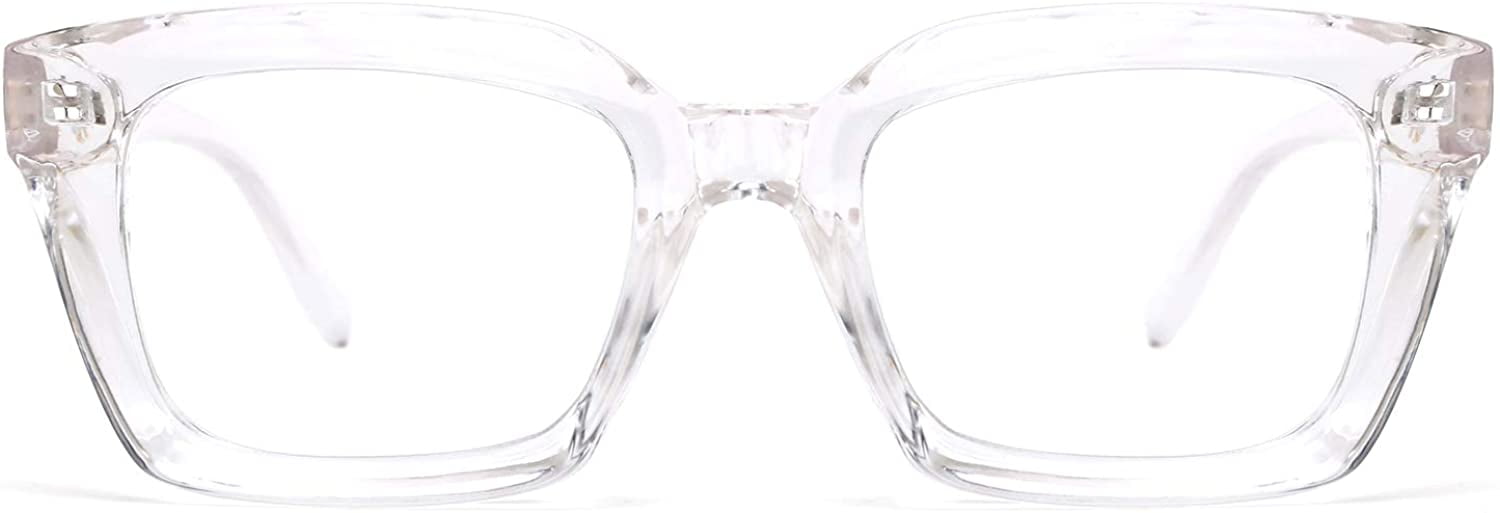 Feisedy Classic Square Eyewear Non Prescription Thick Glasses Frame For Women B2461