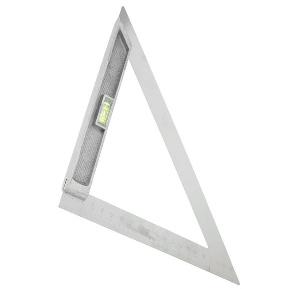 Zehuanyu Centimeters Square Tool Woodworking Triangle Ruler 21.60X21.60X1.10CM Silver