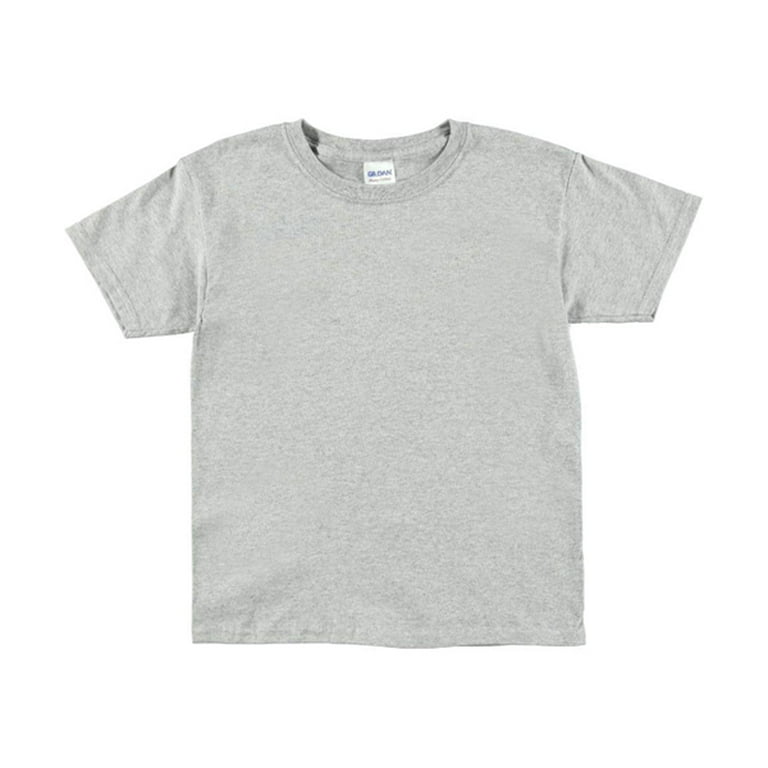 Gildan Unisex Youth T-Shirt - sport gray, s/6-8 (Little Girls)