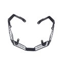 thumbnail image 3 of Front Headlight Protector, Motorcycle Headlamp Guard Black Aluminum Alloy Rustproof Anticorrosion  Replacement for ADV150 2019-2021 for Refit, 3 of 8