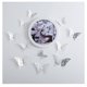 thumbnail image 5 of Paquete de 12 pegatinas de pared Bewildely Decoración 3D Plata, 5 of 6