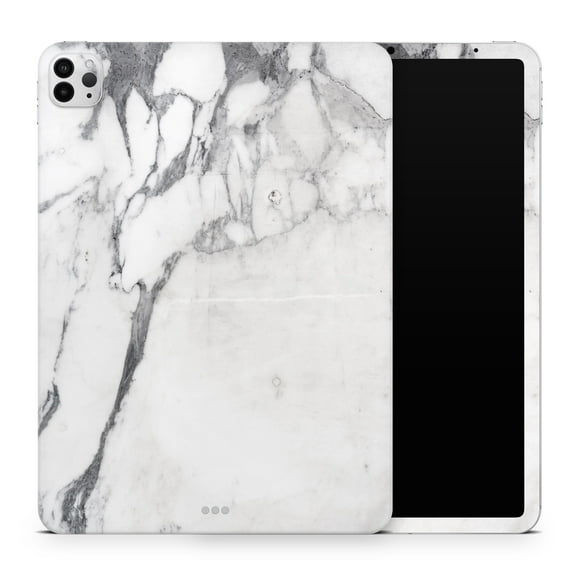 DesignSkinz White & Grey Marble Surface V3 Full-Body Skin Decal Wrap Cover for iPad (A1219/A1337)