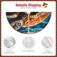 thumbnail image 3 of Sikiie Colorful Flower Sea Turtle Nativity Christmas Tree Skirt, Jesus Christian Winter Holiday Tree Mat Decoration(30-48IN)30", 3 of 6