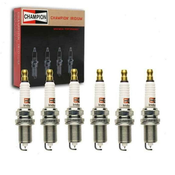 6 pc Champion Iridium Spark Plugs compatible with Toyota Tacoma 3.4L V6 1995-2004