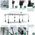 thumbnail image 5 of Erommy 10' x 20'  Pop up Canopy,Easy up Heavy Duty Canopy with Roller Bag, 6 Sand Bags for Parties, White, 5 of 9