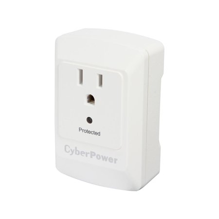UPC: 0649532603442 | CyberPower CSB100W Wall Mount 1 Outlet 900 joule Essential Surge Protection