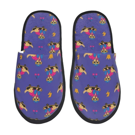 

House Slippers for Women and Men Labrador Retriever Dog No.1020 Comfy Fuzzy Bedroom Slippers Furry Home Shoes for Indoor Outdoor
