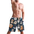 thumbnail image 5 of Dailycode Men's Quick Dry Swim Trunks Beach Shorts Casual Summer Board Shorts with Pockets, Various Happy Dogs, 5 of 8