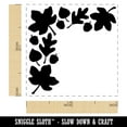 thumbnail image 2 of Fall Leaf Corner Acorns Thanksgiving Self-Inking Rubber Stamp Ink Stamper - Black Ink - Small 1 Inch, 2 of 7