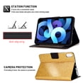 thumbnail image 5 of ELEHOLD for iPad Pro 11 Inch Case M4 (5th Generation) 2024 Released Case, Glitter Folio Stand Smart Cover Auto Wake/Sleep PU Leather Protective Cover,Gold, 5 of 7