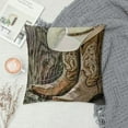 thumbnail image 2 of PRATYUS Western Cowboy Boots Throw Pillow Cover American Country Farm House Rustic Grey Wooden Decorative Pillow Case Cushion Cover Decor Pillowcase for Home 24x24in, 2 of 5