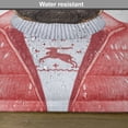 thumbnail image 6 of Ambesonne Pug Place Mats Set of 4, Red Vest Christmas Sweater, Standard Size, Pale Brown Red White, 6 of 6