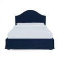 thumbnail image 5 of Jane Platform Queen Bed Storage Arched Headboard Upholstered Navy Blue, 5 of 5