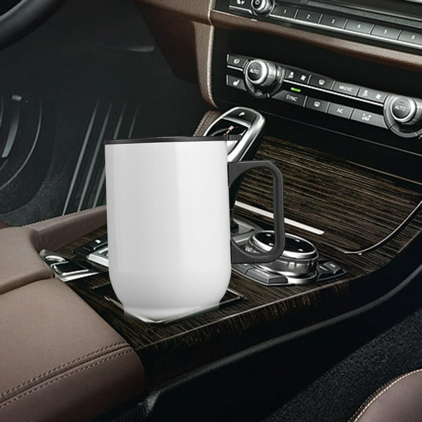 Taza de vacío BLESIY Vaso de acero inoxidable para portavasos de coche 15oz Taza blanco
