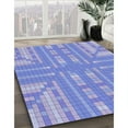 thumbnail image 3 of Ahgly Company Machine Washable Indoor Rectangle Transitional Jeans Blue Area Rugs, 2' x 3', 3 of 7