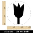 thumbnail image 2 of Tulip Flower Solid Self-Inking Rubber Stamp Ink Stamper - Green Ink - Small 3/4 Inch, 2 of 7