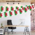 thumbnail image 3 of G128 Wales Welsh Bunting Banner | Flag 8.2 x 5.5 Inch, Full String 33 Feet | Printed 150D Polyester, Decorations For Bar, School, Festival Events Celebration, 3 of 7
