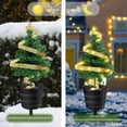 thumbnail image 4 of Cadena espiral decorativa solar de la luz 20 LED del árbol de navidad para el parque del césped del jardín Hugtrwg Para estrenar, 4 of 8