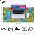 thumbnail image 5 of Long Mouse Pads for Desk,Dinosaurs River Volcano Green Pattern Desk Mats on Top Of Desks, Desk Mouse Pad Extra Large with 3mm Non-Slip Base and Stitched Edge for Gaming,Office,Work,Home 35.4"x15.7", 5 of 6