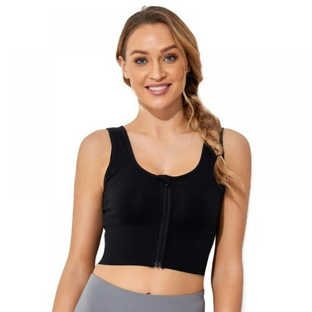 

Women Front Zipper Sports Underwear Running I-back Yoga Sports Bra
