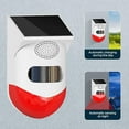 thumbnail image 3 of Solar Strobe Alarm Light with Motion Sensor Siren Outdoor Alarm Siren with Remote Controller 120db Sound Security Siren Light IP67 Waterproof and 4 Mode for Home,Farm,Barn,Villa,Yard, 3 of 5