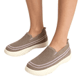 thumbnail image 2 of IEMIEMIEM Women Mesh Orthopedic Shoes Slip On Comfort Knit Non Slip Loafer Breathable Wide Width Walking Shoes Coffee 5.5 Wide, 2 of 5