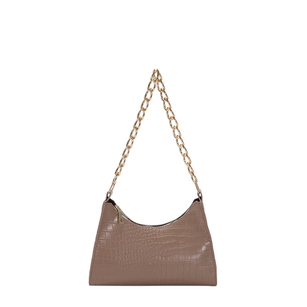 Bolsa Para Las Axilas Bolso de hombro para mujer Cadena Patrón de cocodrilo Bolso para axilas Bolso femenino (Caqui) Tmvgtek Para Estrenar