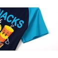 thumbnail image 4 of Beezizac Little & Big Pajamas For Boys Blue Snacks Cool Short Sleeve & Pants Soft Kid 2-Piece PJ Set Size 10, 4 of 7