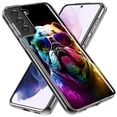 thumbnail image 2 of MUNDAZE Samsung Galaxy Note 9 Neon Rainbow Glow Bulldog Shockproof Clear Hybrid Protective Phone Case Cover, 2 of 5
