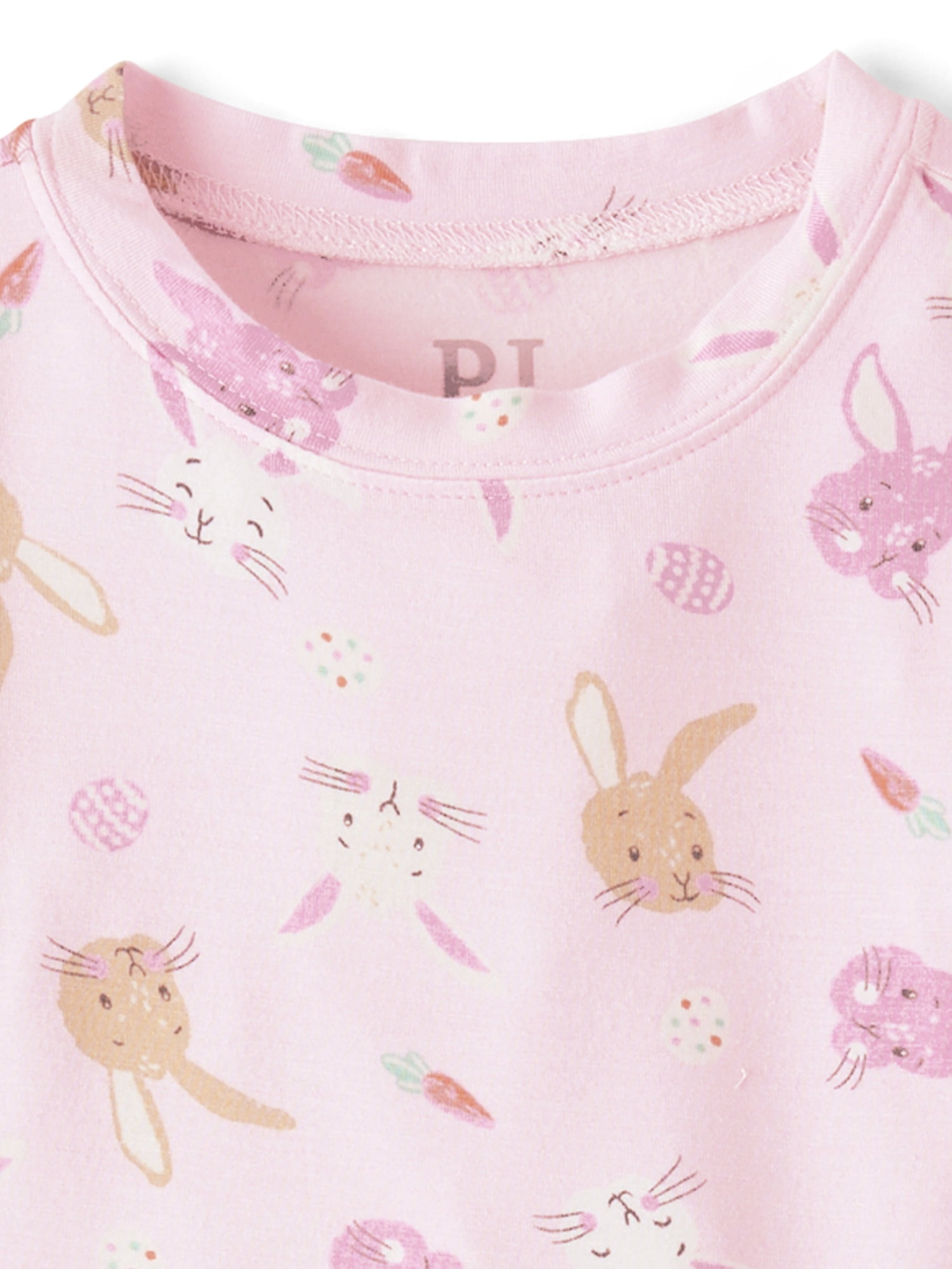 The Children's Place Girls Short Sleeve Easter Print Snug Fit Cotton Pajamas, Sizes 4-16