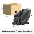 thumbnail image 4 of Real Relax Full Body Massage Chair, S Track Zero Gravity Shiatsu Massage Recliner Chair, Black, 4 of 7