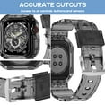 thumbnail image 3 of ZSOU Rugged Watch Band with Case for Apple Watch Ultra 49mm - Black Translucent, 3 of 4