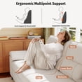 thumbnail image 4 of 71" Modern Loveseat Sofa 2 Seat Chenille Couch Adjustable Armrest for Living Room Small Spaces Beige, 4 of 10