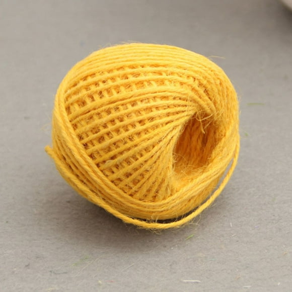 fashionhome Ficelle de Jute Multicolore Torsadée 50m Ruban Naturel