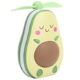 thumbnail image 3 of Mini Fan USB LED Rechargeable Cooling Accessory with Makeup Mirror, Strong Wind, Ultra Quiet, Portable, Soft LED Night Light, Avocado Smile Design, Great Gift for Women and Girls, 3 of 7