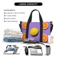 thumbnail image 4 of Travel Duffle Bag Yellow Lemon And Orange Travel Tote Bags Carry on Luggage Waterproof Weekender Bags with Top Handle Adjustable Shoulde Strap for Travel Gym, 4 of 5