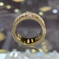 thumbnail image 4 of Gorgeous 18k Yellow Gold Plated Ring Cubic Zircon Wedding Band Ring Sz 6-10, 4 of 8