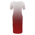 thumbnail image 2 of Womens Crew Neck Maternity Midi Dress Short Sleeve Slim Fit Pregnancy Dress Summer Casual Pregnancy Clothes for Baby Shower, 2 of 6