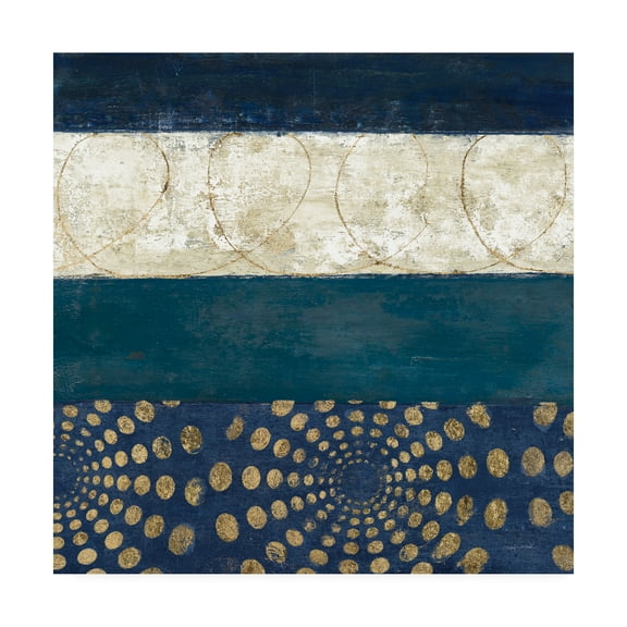 Trademark Fine Art 'Juxtapose IV Metallic' Canvas Art by Cheryl Warrick