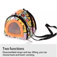 thumbnail image 4 of Pet Carrier Outdoor Shopping Sponge Animal Carrying Shopping Winter Warm Bag Plush Warm Cold Weather Shoulder Pack with Window Adjustable Strap Type 2, 4 of 9