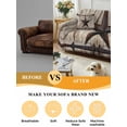 thumbnail image 5 of Texas Star Vintage Couch Cover for Dogs, Brown Khaki Wooden Retro Art Washable Sofa Covers Slipcover for Pets Dogs Futon Cover, Couch Recliner Covers, Oversized Chair Slipcover 71"x91", 5 of 9